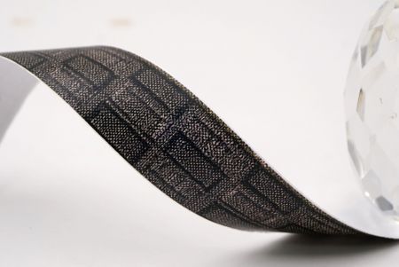 Schickes Grau & Schwarzes Jacquardband_AI-KN